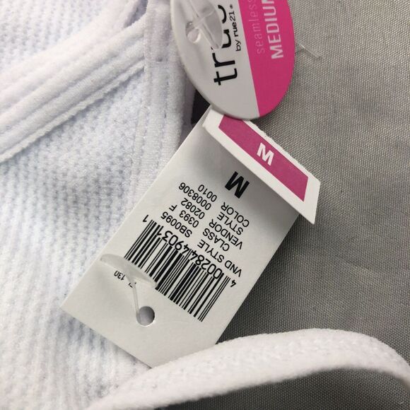 New True by Rue 21 3 White No Pads Seamless Wireless Bras Size M 34B 34C Teens - Picture 6 of 12